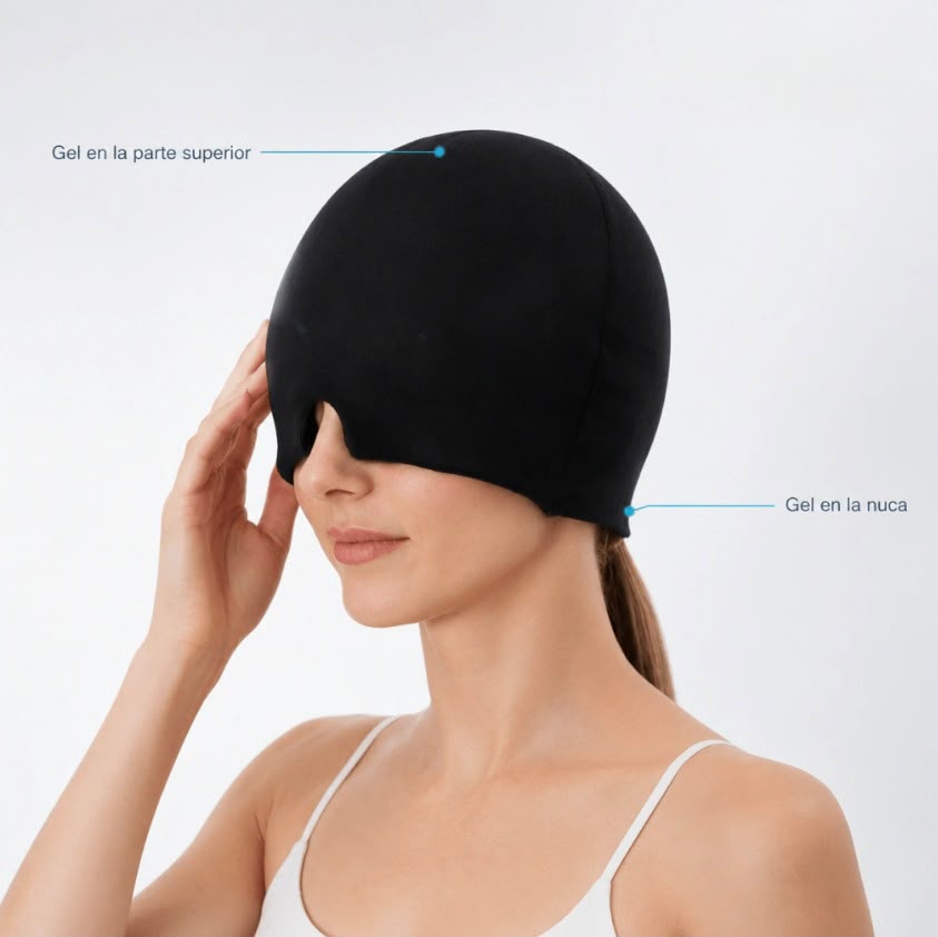 Gorro 360 PRO | Alivio Instantáneo para migrañas, fiebre y sinusitis sin medicación